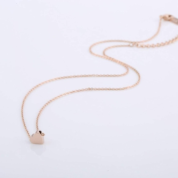 ❤️4 for $20 Sale❤️Rose Mini Heart Pendant Necklace - Picture 2 of 5